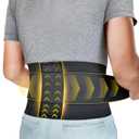 Bracoo Adjustable Back Brace, Back Pain Relief Support for Men and Women, Ideal for Lower Back Pain, Sciatica, Scoliosis, Lifting, Workouts, BS33