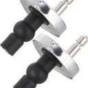 Upgraded 2 Full set Toilet Seat Hinge Fixings Top Fix Nuts Screws Quick Release Hinges Fittings Rubber Back To Wall For Toilet Seat Hinges Replacement