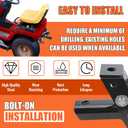 ECOTRIC Heavy Duty Adjustable Lawn Mower Trailer Towing Hitch, Garden Tractor Hitch Steel Compatible with John Deere Cub Cadet Craftsman