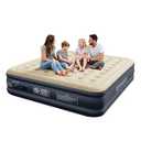 SENNOUL King Size Air Mattress with Built in Pump - Upgraded Blow Up Bed, 2 Mins Quick Self Inflatable/ Deflation, 18"/ 750lbs Max, Strong Support, No Leakage, No Odor, for Home, Guests, Camping, Travel