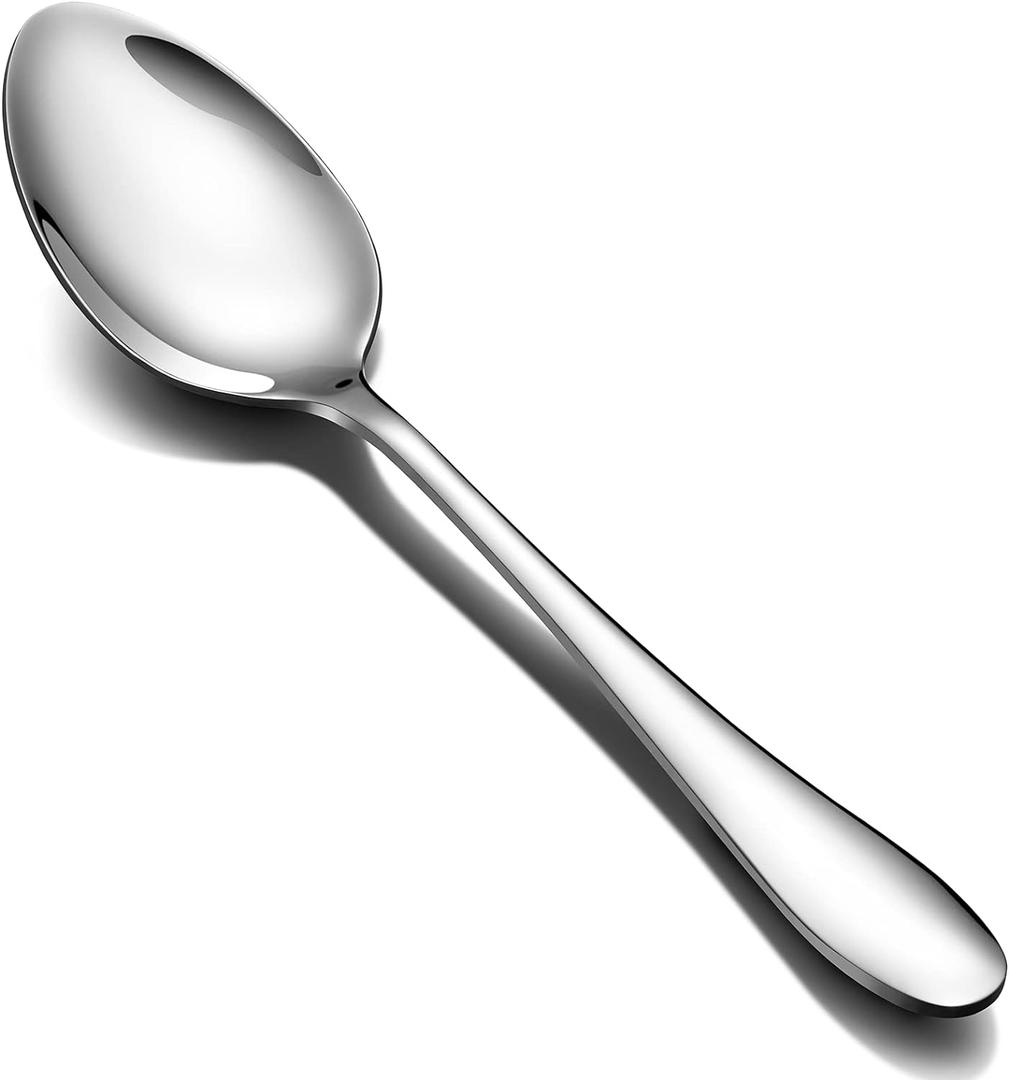 Aebeky 12-Piece Stainless Steel Dinner Spoon, Large Tablespoons,8-Inches (12-Piece)