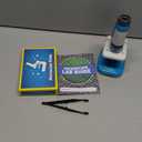 National Geographic Junior Microscope for Kids- Kit Includes Up to 250x Magnification Handheld Mini Attachment, 12 Slides, Lab Guide, Science Toy for Ages 6-12, STEM Project