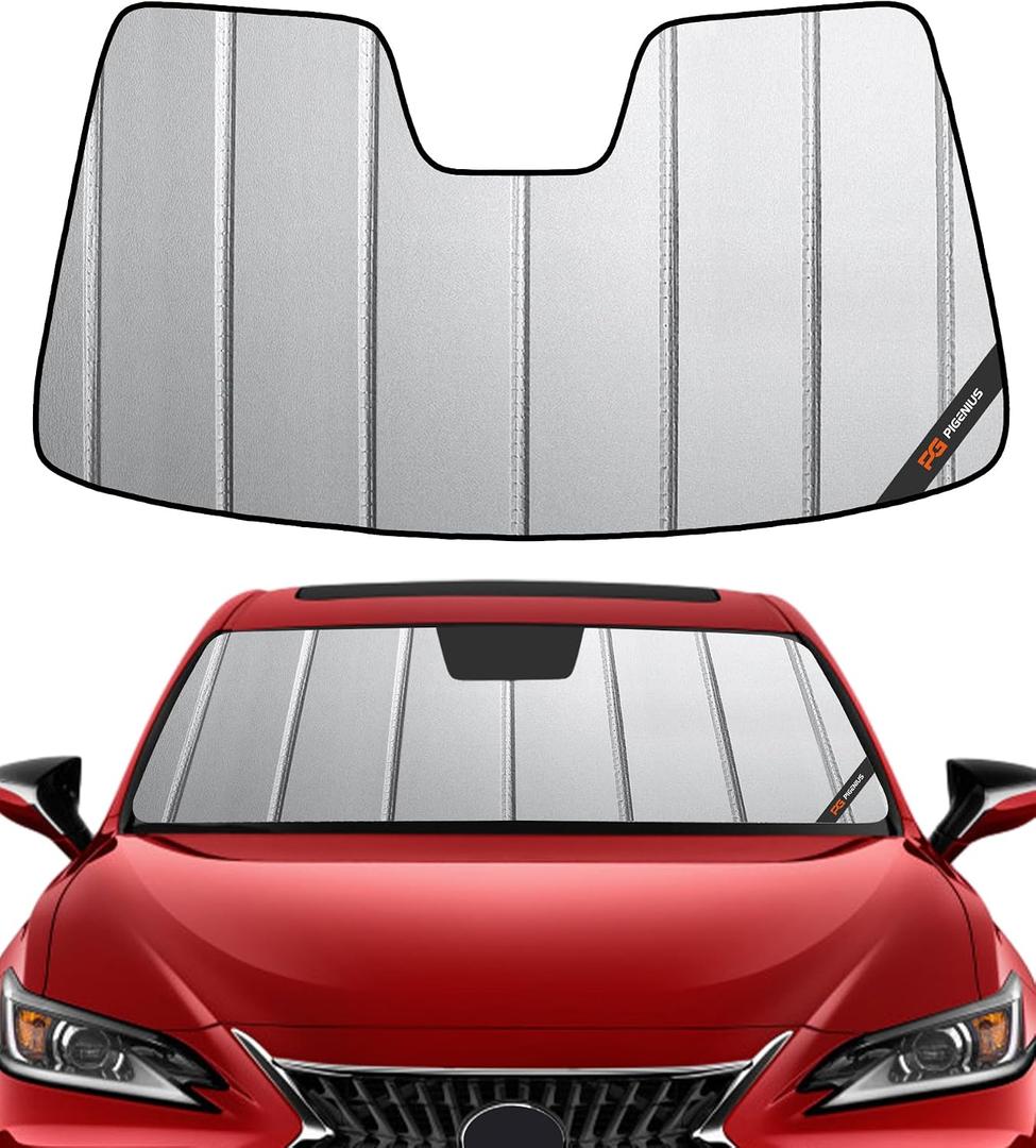 Pigenius Windshield Sun Shade for Lexus ES 2019-2025 Front Window Sunshade - Safeguard