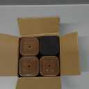 shouwuhho 12 Pack Furniture Risers Adjustable Bed Risers Heavy Duty Lifts Height 1", Square Stackable Bed Risers 1, 2 or 3 Inch for Desk Leg Table Couch Sofa Chair Bed Frame Legs Dorm, Brown