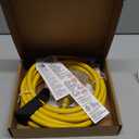 12FT 12 Gauge Heavy Duty Outdoor Extension Cord Waterproof with 3 Outlets Splitter & Lighted End, SJTW 15A 1875W 3 Prong Weatherproof Electric Cable Multi-Plug 3 way Power Cord, ETL Listed for Outside