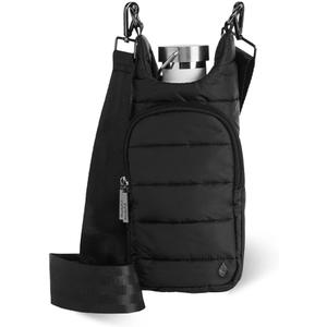 Original HydroBag Fits Up to 32 oz Water Bottle Holder with Strap  Hands-Free Crossbody Water Bottle Carrier Bag with Phone Pocket (Standard, Black Matte)