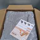 5-Step Spliceable Pet Stairs: Indoor& Outdoor Multi-Use with a Removable Cover and a Pocket, Best for Small Pets and Older Dogs Who Has Spine and Arthritis Issues to Get on High Beds, Grey22.8" H