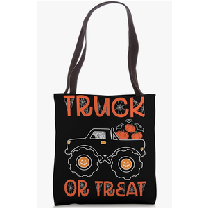 Monster Truck Funny Truck Or Treat Halloween Tote Bag