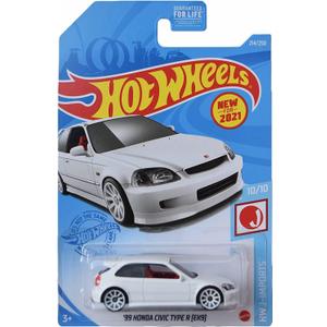 Hot Wheels '99 Honda Civic Type R [EK9], [White] J-Imports 10/10