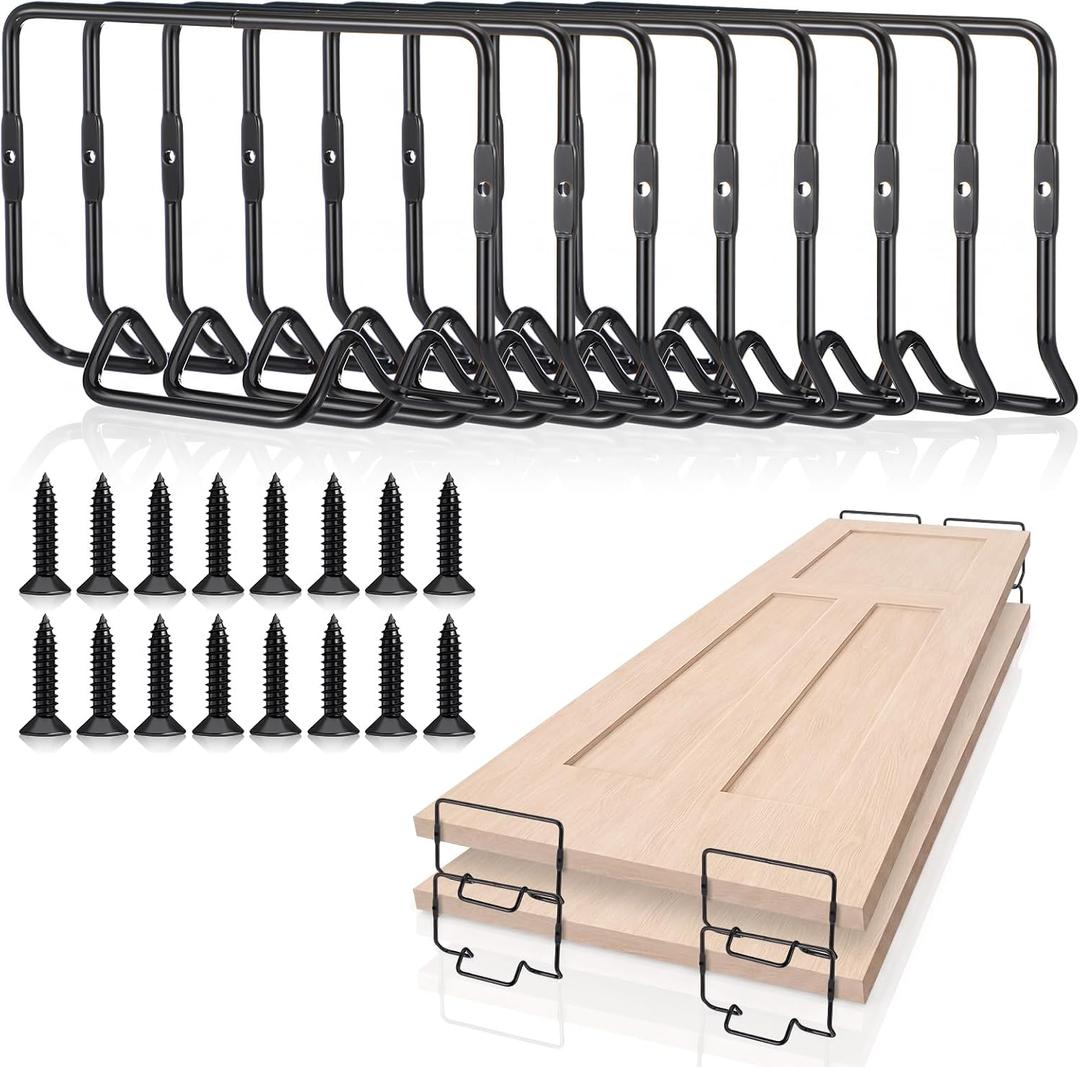 Frienda 8 Pack Door Painting Stand with Screws Metal Stackable Door Paint Stand Holder Support Painters Painting Tools for Paint Drying Rack Accessories