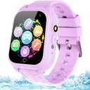 Waterproof Kids Smart Watch for 3-12 Years Old Boys Girls Toys with 26 Game Video Camera Pedometer Music Player Alarm Clock Calculator 1.44'' HD Touchscreen Electronic Learning Toys Birthdays Gifts