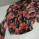 Lulus Pearl Long Sleeve Floral Dress for Women, Cocktail Maxi Dress (Size Medium, Burgundy)