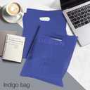 Choice Marts Merchandise Bags 100 Count Indigo Color 9" x 12" Bags 1.5 Mil Thick Glossy With Handles