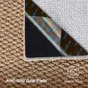 Bedsure 9x12 Faux Wool Area Rugs for Living Room, Machine Washable Carpet, Non-Slip Backing, Pet Friendly Throw Rug for Bedroom Dining Room, Brown