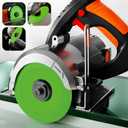 3 Pcs Glass Cutting Disc 4 1/2" X 7/8” for Angle Grinder, 4 1/2 Inch Ultra-Thin Diamond Saw Blades, Reusable Glass Cutting Tool for Grinding Jade, Crystal, Wine Bottles, Tile (Green)