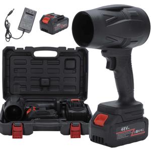 Leaf Blowers Battery Powered - Seese Cordless Leaf Blower, Car Dryer Air Blower Duster, Portable Turbo Handheld Violent Fan, Leaf Blower Cordless with Battery and Charger (48V*1 Batteries)
