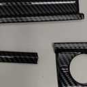 Carbon Fiber Central Control Dashboard Air Vent Panel Cover Trim Accessories for Mitsubishi Outlander 2022-2025