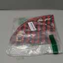 2-Piece Mini Christmas Tree Skirt - 15 Inch Buffalo Check Plaid Tree Skirt - Red & Black Plaid - Snowflake, Reindeer & Santa Designs