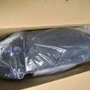 Medline Ultra Lightweight Transport Wheelchair for Adults, Foldable, 19-Inch Seat Width, Blue Frame, Black Upholstery