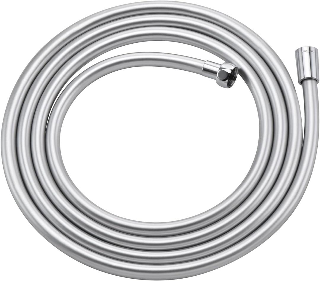 119 Inches Shower Hose Extra Long Rv Shower Hose Explosion Proof Anti Winding Showerhead Hoses For Cleaning Pet Showerhose Extension Smooth  Flexible Hand Held Shower Hoses Replacement (Silver)