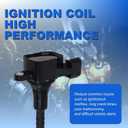 UF349 High-Performance Ignition Coils & Iridium Spark Plugs Set of 6 Compatible with Nissan Altima/Maxima/Murano/Frontier/Quest/Xterra/Pathfinder & Infiniti I35/QX4 3.5L V6-224488J115