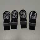 KOOLTAIL Dog Socks Shoes for Hot Pavement, Breathable & Warm Winter Dog Booties to Prevent Licking Paws for Small Medium Large Senior Dogs,Non Slip Grippy Pet Boots & Paw Protectors for Hardwood Floor (Small(4 Pack), Grey+black)