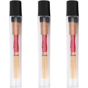 Jiayouy 3Pcs Oboe Reeds Medium Soft Oboe Reed with Plastic Storage Case/Tube Woodwind Instrument Accessories, Red