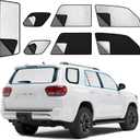 ZATOTOO Car Window Shades for Toyota 4Runner 2017-2024 Sun Shade for Side Window & Rear Windshield Double Layer for Privacy Protection UV Heat Insulation for Camping Nap Parking(No Front Windshield)