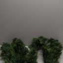 9FT Pre-Lit Artificial Christmas Garland with 50 LED Light Battery Operated, Holiday Decorations with 300 Tip Branch, for Indoor Door Home Stairs Fireplaces Wall