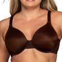 Vanity Fair Women's Full Figure Beauty Back Smoothing Bra, 4 Way Stretch Fabric, Lightly Lined Cups up to H (38C, Underwire - Cappuccino)