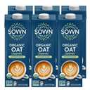 SOWN Organic Oat Creamer Unsweetened - Barista Oat Milk Non Dairy Coffee Creamer - Plant Based, Dairy-Free, Vegan, 0g Added Sugar, Gluten-Free, Non-GMO, Shelf Stable - 32oz (Pack of 6) (EXP 12/05/25)