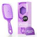 FHI Heat UNbrush Detangling Brush for Pain-Free Brushing on All Wet or Dry Hair Types Durable DuoFlex Anti-Static Bristles, Lightweight Handle, Vented Hair Brush