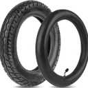 Heavy Duty 12.5x2.25 (12-1/2 x2-1/4) Tire & Inner Tube Set with Angled Valve Stem for Electric Scooters Razor Pocket Mod, Currie, Schwinn, GT, IZIP, eZip