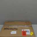 TUTOTAK Narrow Night Stand with Charging Station, Slim End Table with Plugins, Tall Side Table with 3 Fabric Drawers, Small Bedside Table with Storage, Living Room, Bedroom, Black TB01BK086 (1 Pack (7.8"D x 15.8"W x 25.5"H))