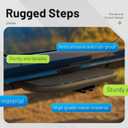 Side Steps Compatible with 2018-2025 Jeep Wrangler JL Unlimited 4-Door, High-Strength Running Boards, Steel Step Bars, Powder-Coated 4-Piece Set