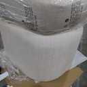 Upholstered Dining Chairs with Removable Casters Barrel Side Armchair with Rollers for Diningroom Bedroom Livingroom Reading Room, Linen, 1PCS