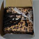 Fullhawl 24 Pcs Extra Small Cheetah Print Gift Bags with Handles Mini Leopard Print Bags Reusable Paper Goodies Bag Gift Wrap for Baby Shower Jungle Safari Animal Birthday Party Favor Decorations