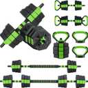 MERXENG Adjustable Dumbbell Set, 44/66/88Lbs 4-in-1 Free Weights for Home Gym, Converts to Kettlebell & Barbell with Connector, Non-Slip Grip, Ideal for Men & Women Strength Training