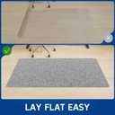 Office Chair Mat for Hardwood & Tile Floor, 30" x 48" Anti-Slip Desk Chair Mat, Easy Glide Floor Protector for Rolling Chairs, Floor Mat for Office Chair for Home Office (Light Grey)