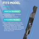 ACEBRI High Lift Blades 33 '' Fit for Cub Cadet Mtd Troy-Bilt 742-04154, 742-04154A, 942-04154, 942-04154A, CC760, CC760ES, CC800, 12A-764M799, for Cub Cadet Walk Behind 33 inch Mower Blades, 2Pack