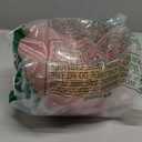 Restaurantware Plastic Bowls 20 Pcs 16 oz Gold Rimmed Disposable Soup Bowls Heavy-Duty Pink Translucent Rippled Dinnerware Containers for Party, Desserts, Salads, Snacks and Catering