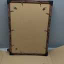 14x20 Picture Frame Set of 2, Rustic Brown Wood Style - Display 14 x 20 Picture without Mat or 12x18 Picture with Mat, Wall Mounting Horizontal and Vertical