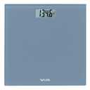 Taylor Digital Glass Bathroom Scale for Body Weight, Accurate High Precision and Durable Platform, Digital Weighing Machine for People, Easy-to-Read Display, 350 lb Capacity, Slate Blue (11 x 11 Inch)