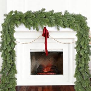 6FT Pine Christmas Garland, Artificail Greenery Garland, Realistic Cedar Spruce Garland for Holiday Mantel Fireplace Table Centerpiece Decoration