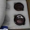 Vintage Glassware Drinking Glasses Set of 6,13 oz Purple Textured Flower Design Glass Water TumblersEmbossed Striped Drinkware for Water,Cocktails,Juice,Iced Coffee