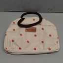 BALORAY Lunch Bag for Women Men Insulated Lunch Box for Adult Reusable Lunch Tote Bag for Work, Picnic or Travel (Corduroy Beige with Strawberry)