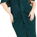 City Chic Women's Plus Size Dress - Va Va Voom (20 Plus, Emerald)