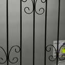 Metal Garden Trellis, 86.7" H x 19.7" W Black Coated Wire Lattice Panel, Sturdy Plant Support for Climbing Roses Vines Cucumbers Vegetables Outdoor Patio Yard (4 Packs)
