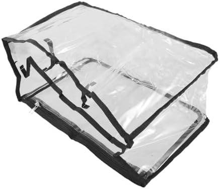 GAROZATION Transparent Beach Bag Reusable Tote for Organizing Essentials Lightweight Carrying Bag for Beach Trips Travel and Outdoor Use