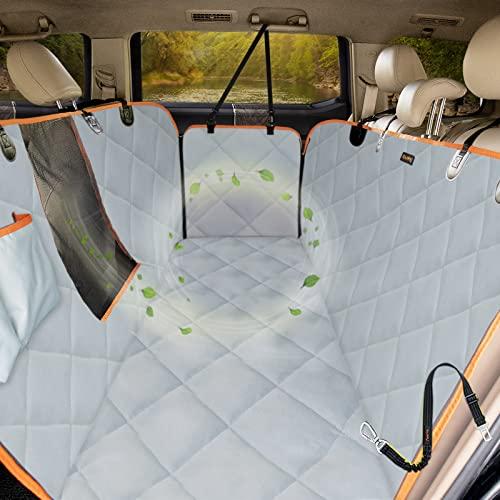 iBuddy Dog Seat Covers for Trucks 100% Waterproof Car Hammock for Truck Back Seat Durable X-Large Dog Seat Cover Against Dirt and Fur Machine Washable Pet Seat Cover for Trucks and Large SUVs